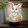 Easter Bunny Eggs DIY Diamonds Painting Table Lamp Diamond Art Light Ornament Kit