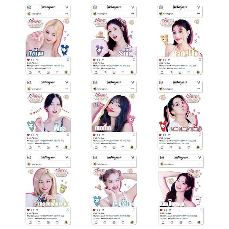 TWICE Once Day Instagram Style Clear Photocard