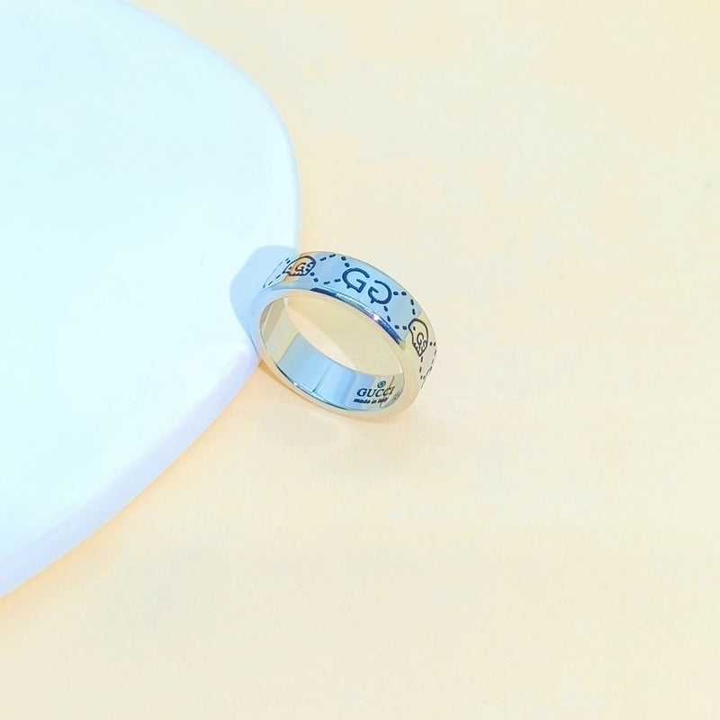 Minimalist Letter Stainless Steel Rings