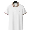 Embroidered Breathable Business Casual Solid Color Polo Shirt
