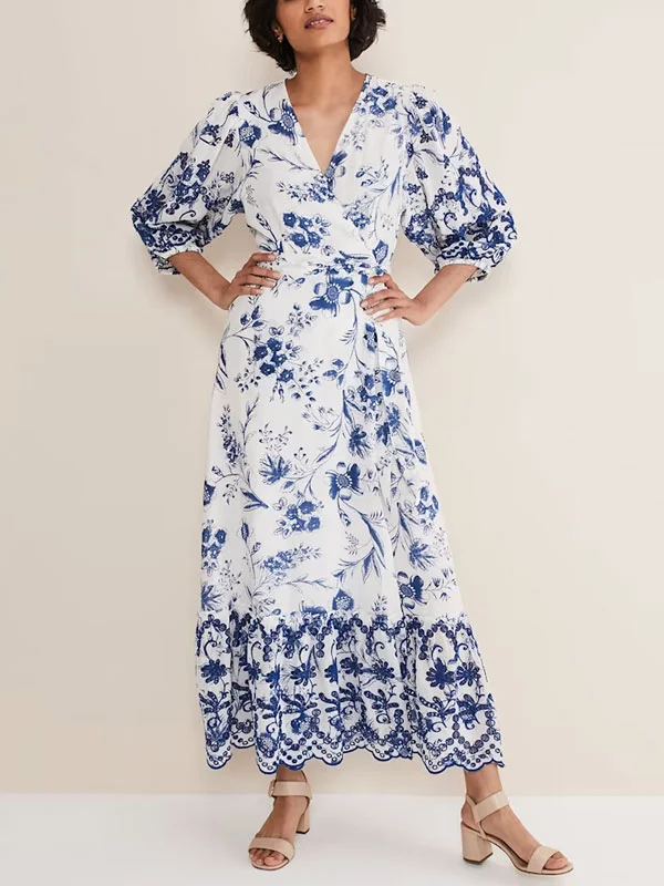 Vintage Printed Temperament Women's Printed Dress