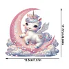 Special Shape Unicorn Desktop Diamond Art Kits for Home Decor (Unicorn on Moon)