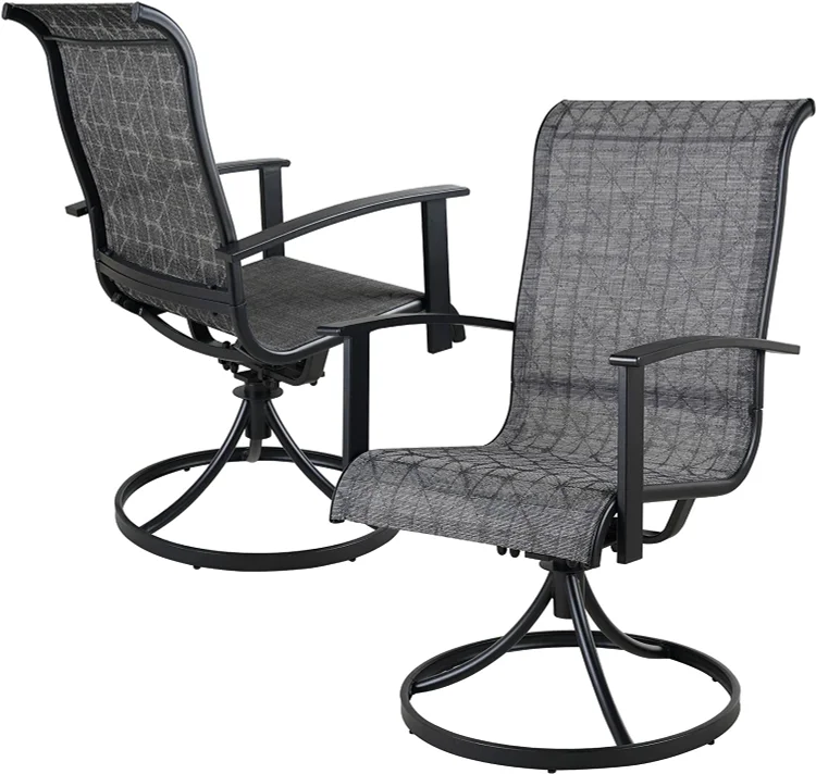 Outdoor Swivel Rocking Patio Dining Chairs Set