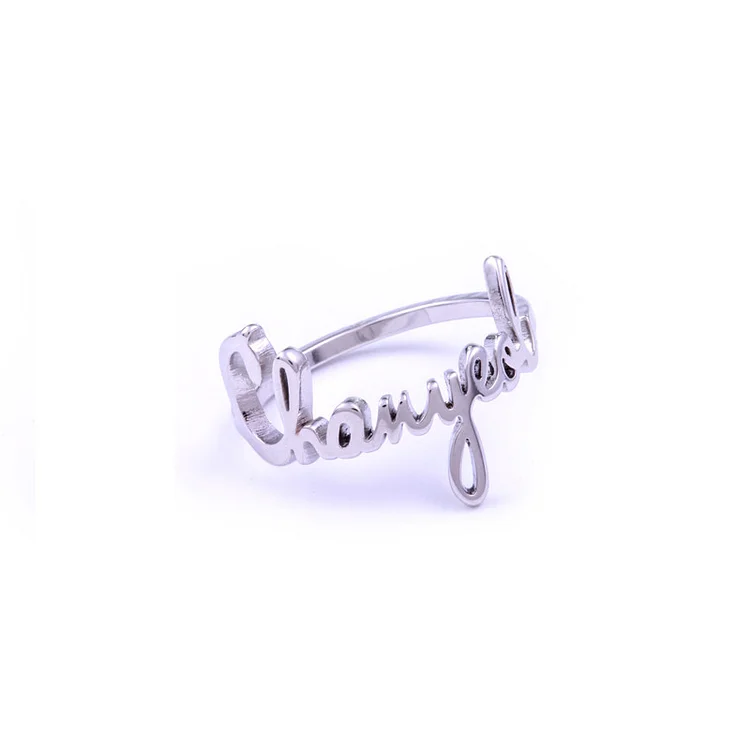 EXO Titanium Steel Member Name Logo Ring