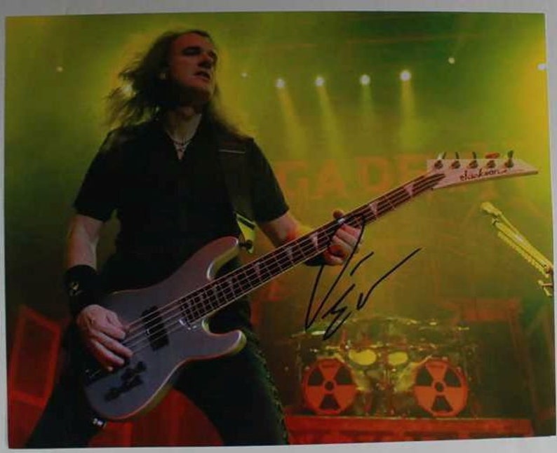 Dave Ellefson Signed Autographed Megadeth