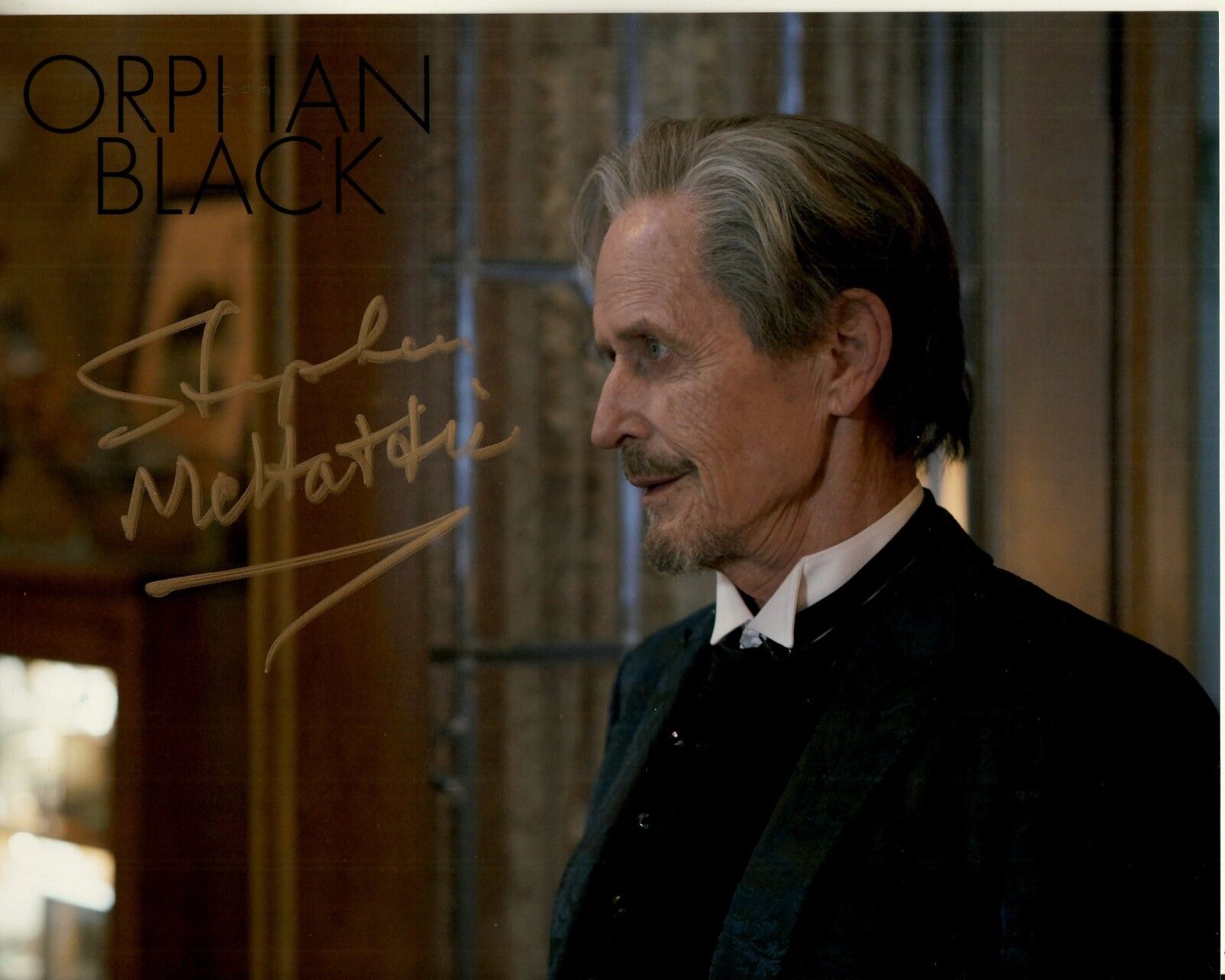 STEPHEN McHATTIE hand-signed ORPHAN BLACK 8x10 w/ uacc rd coa FANTASTIC CLOSEUP