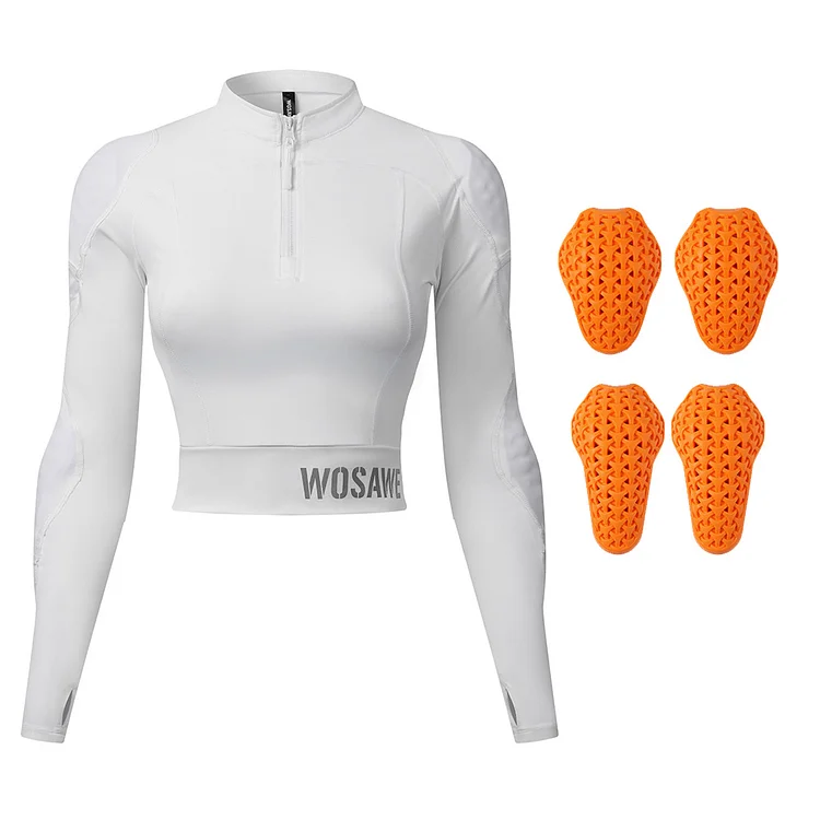 WOSAWE Women Motorcycle Protective Padded Shirts 