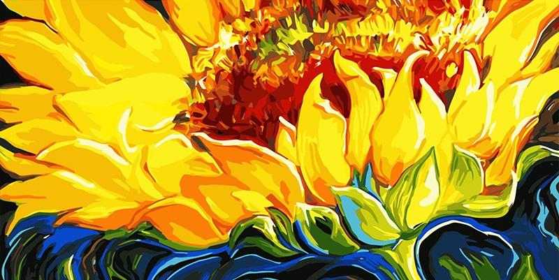 

Large Sunflower – Paint By Numbers - 40*50CM, 501 Original