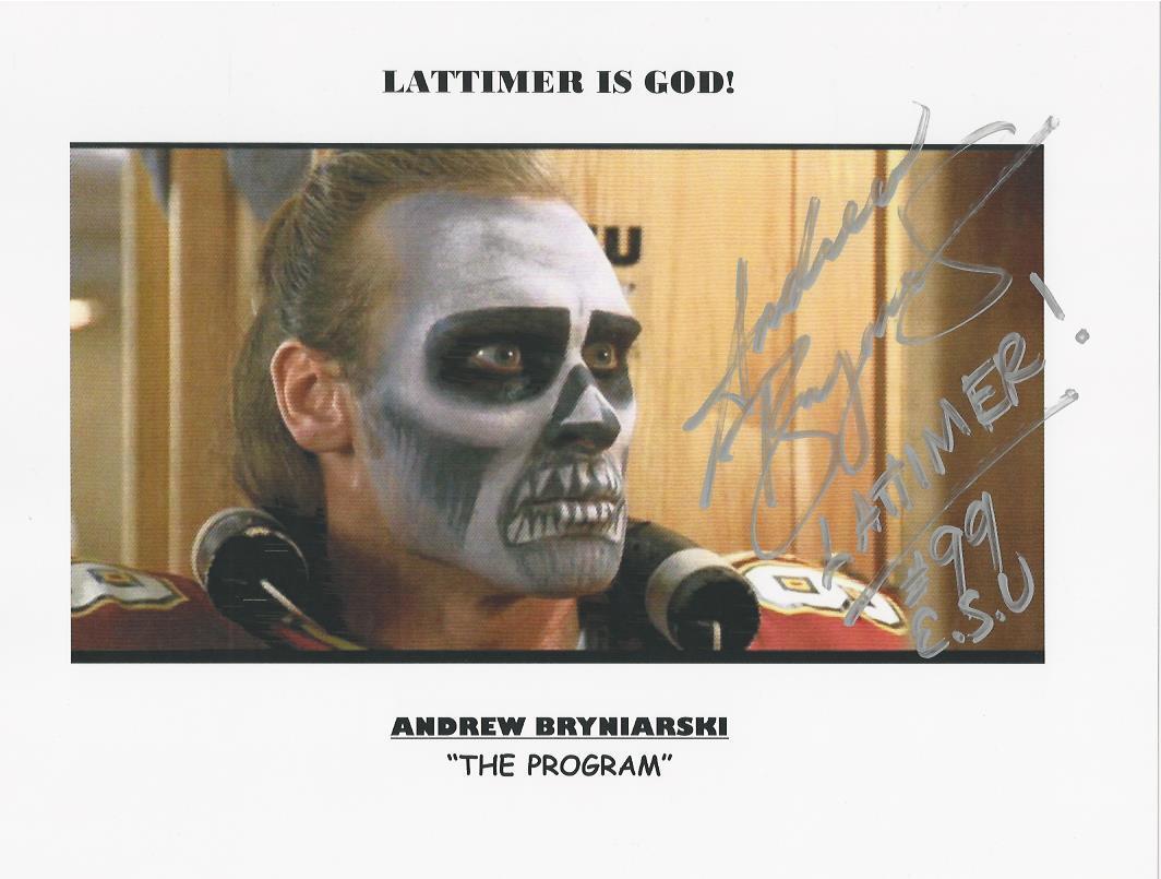 Andrew Bryniarski - The Program signed Photo Poster painting