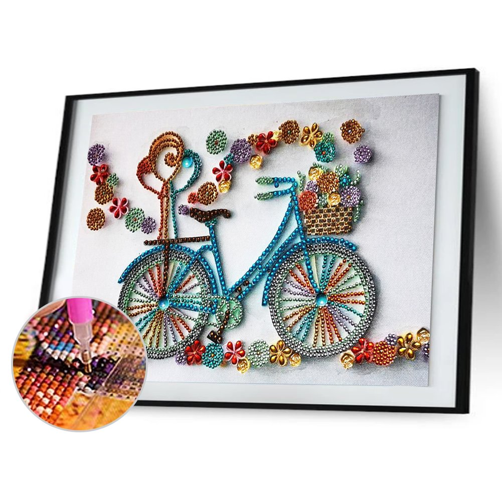 Crystal Rhinestone Diamond Painting Quilling Flower (40*30cm)