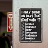 Warning - Vintage Metal Signs(12*16Inch) - Bar