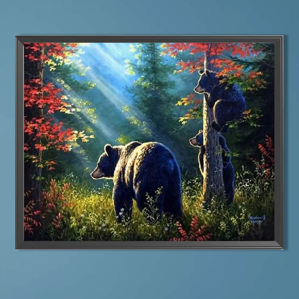 Diamond Painting - Full Square Drill - Brown Bear(Canvas|50*40cm)