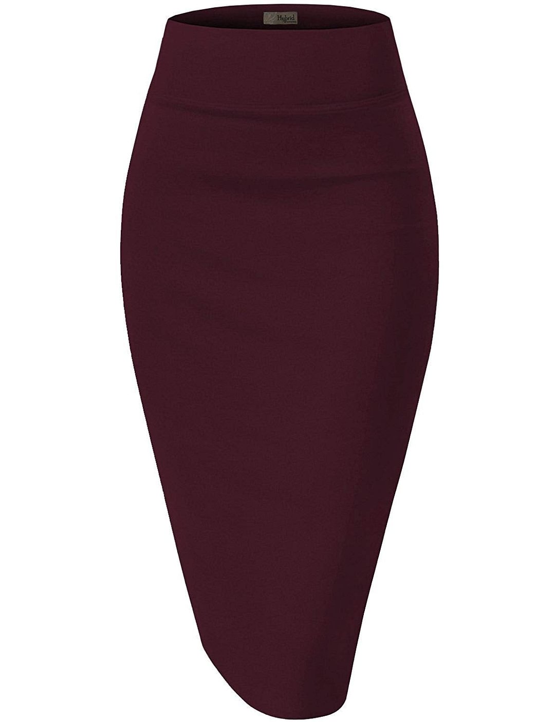 Office Pencil Skirt Womens Premium Nylon Ponte Stretch Office Pencil Skirt Made Below Knee