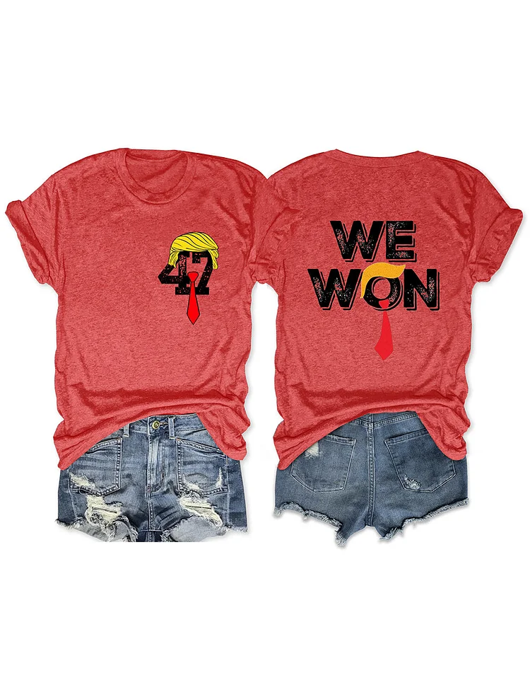 Women's We Won 47 Print T-Shirt