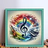 Colored Musical Notes-11CT Stamped Cross Stitch 40*40cm/15.75*15.75in