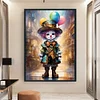 >SALE<Full Embroidery Eco-cotton Thread 11CT Printed Clown Cross Stitch Artwork40x60cm
