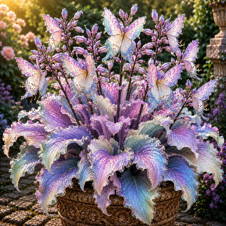 🦋🤗 Rare Butterfly Hosta Bulbs 💥 Elegant Blooms That Transform Any Garden