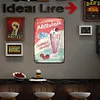 Milkshake - Panneaux en &eacute;tain m&eacute;tallique(20*30cm/30*40cm)