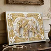 DIY Pearl Painting Elephant for Home Wall Decor with Frame(20x30cm)