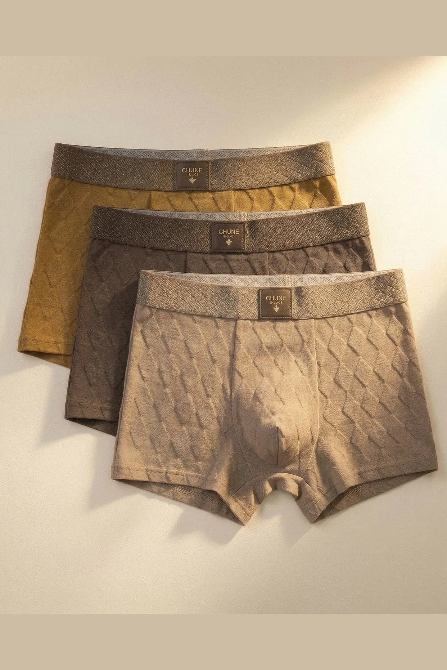 Men's Cotton Boxer Briefs &ndash; Breathable 3-Pack Underwear