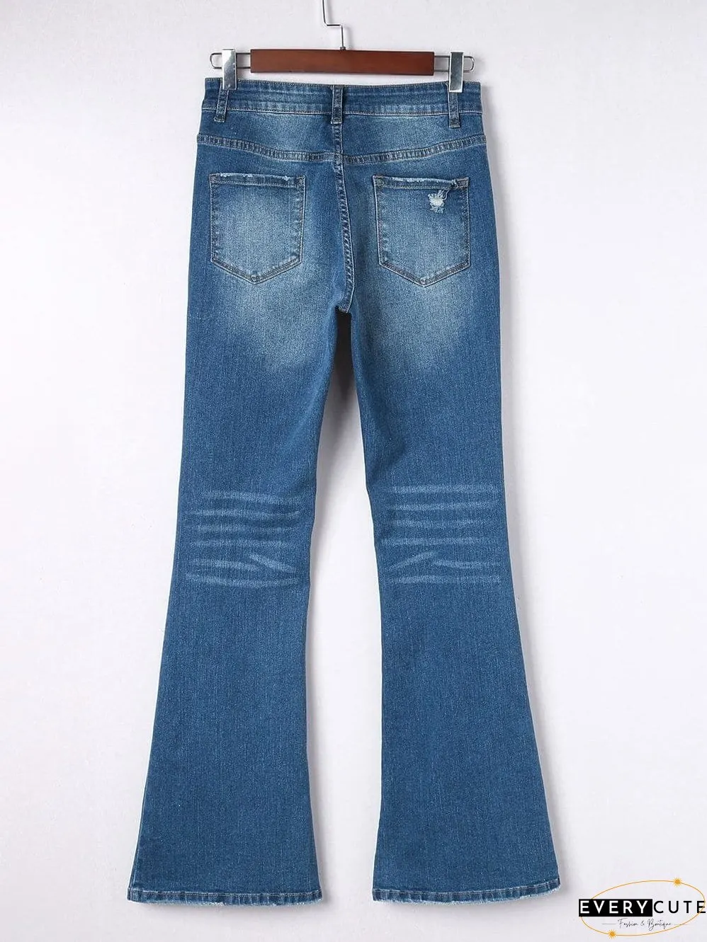 Trendy Flared Leg Jeans