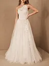 Gauze Crochet One-Shoulder Maxi Dresses
