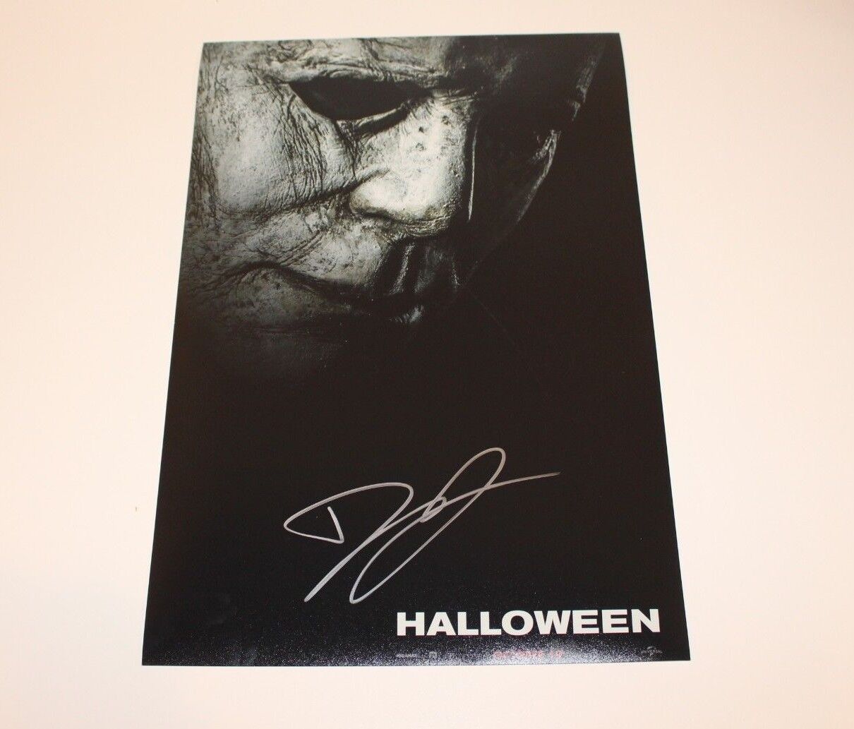 DIRECTOR DAVID GORDON GREEN SIGNED 'HALLOWEEN' 12x18 MOVIE POSTER w/COA 2018