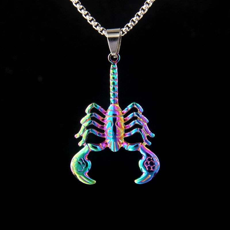 Retro Punk Commute Scorpion 201 Stainless Steel Plating Unisex Pendant Necklace