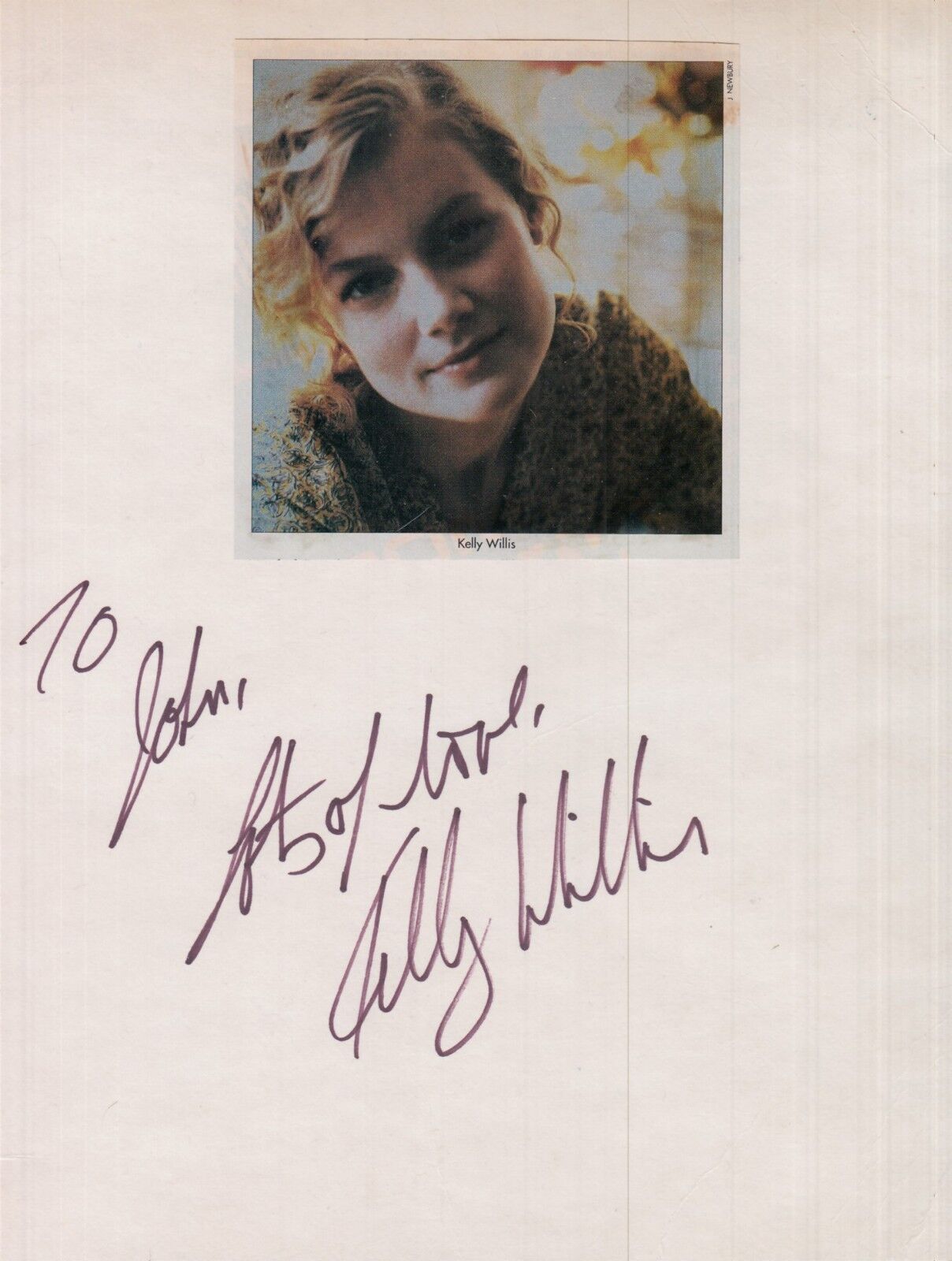 KELLY WILLIS hand-signed 8x10 w/ uacc rd coa Photo Poster painting & AUTOGRAPH COMBO authentic