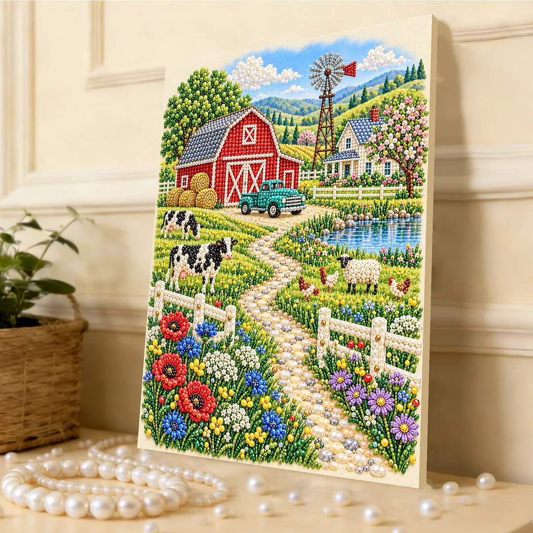 Pearl Painting Kit for Adults Farmhouse Decor 11.81x15.75in