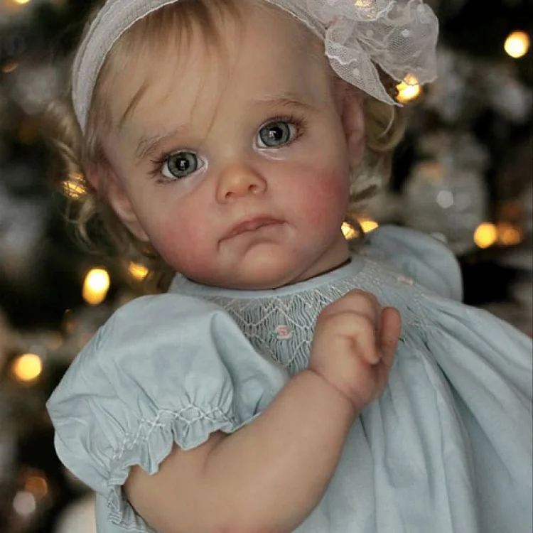  17"&22" Reborn Baby Doll Truly Real Lifelike & Realistic Weighted Toddler Handmade Blonde Hair Baby Xenia - Reborndollsshop®-Reborndollsshop®