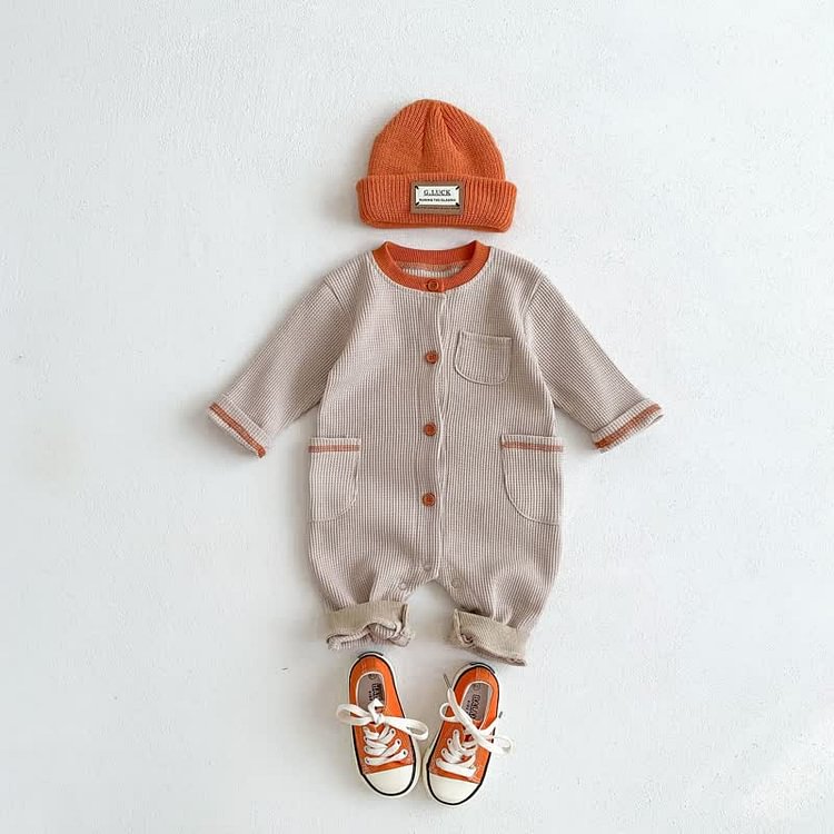 Baby Neutral Crew Neck Casual Romper