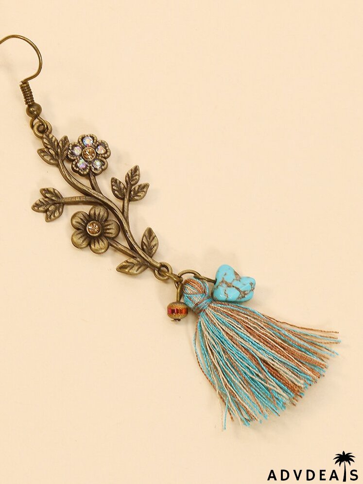 6pairs Tassel Decor Earrings