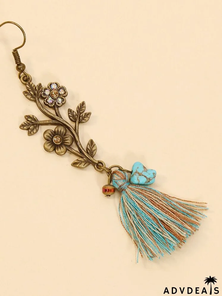 6pairs Tassel Decor Earrings