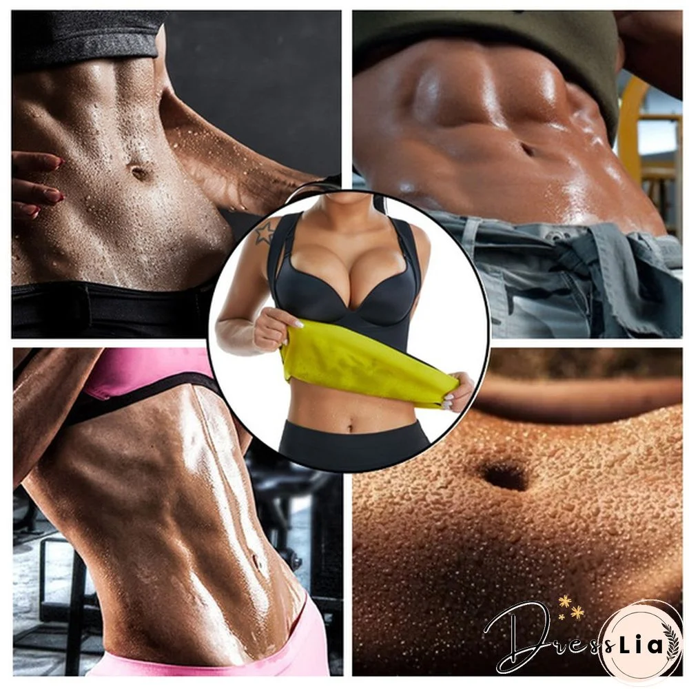 Women Waist Trainer Vest Slimming Corset Sweat Suits Neoprene Sauna Vest Workout Tank Tops Weight Loss Postpartum Body Shaper Shirt