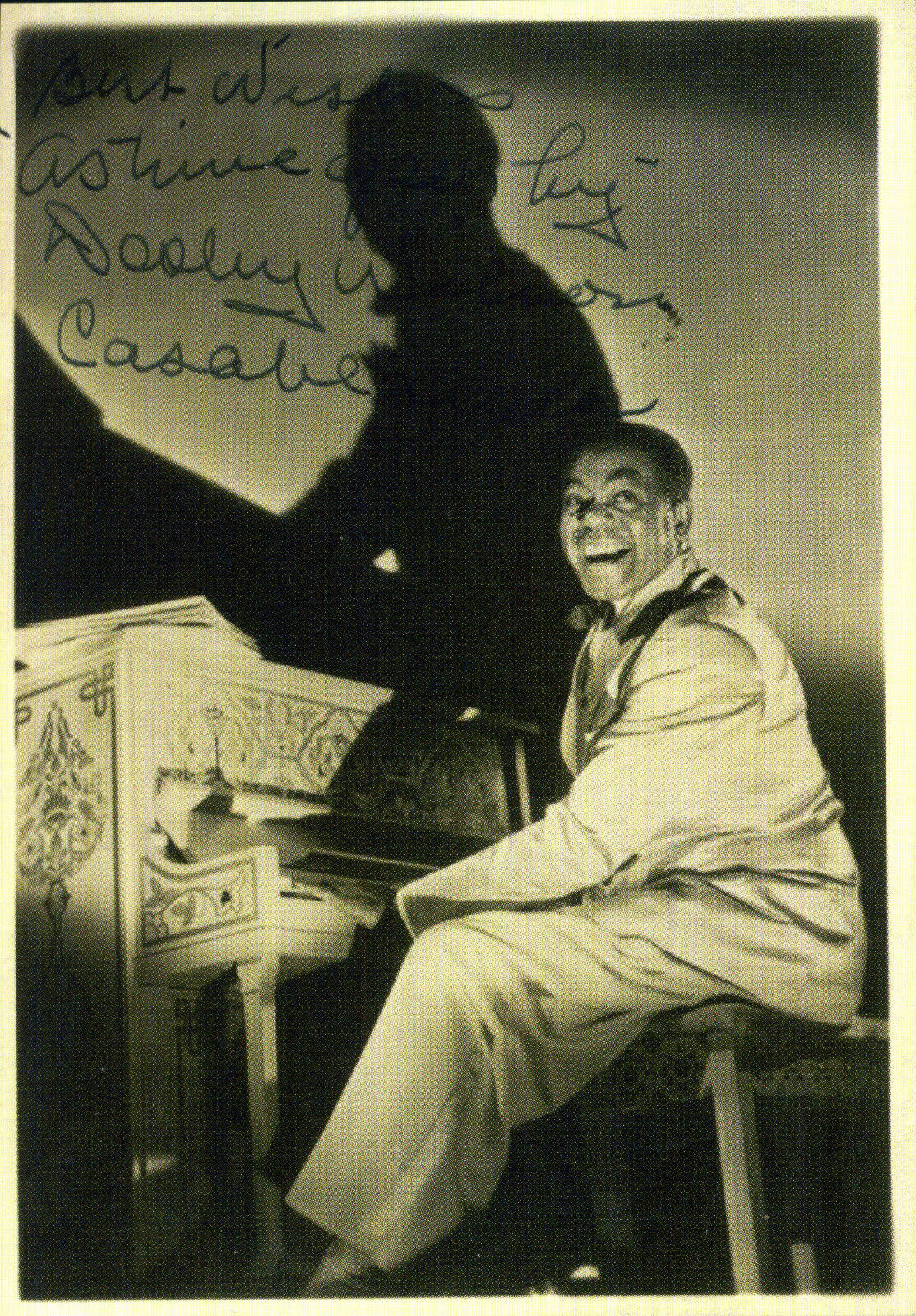 DOOLEY WILSON Signed Photo Poster paintinggraph Pianist Casablanca 'Play It Again Sam' preprint