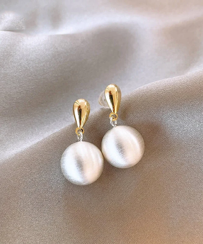Vogue Gold Copper Alloyv Ball Drop Earrings