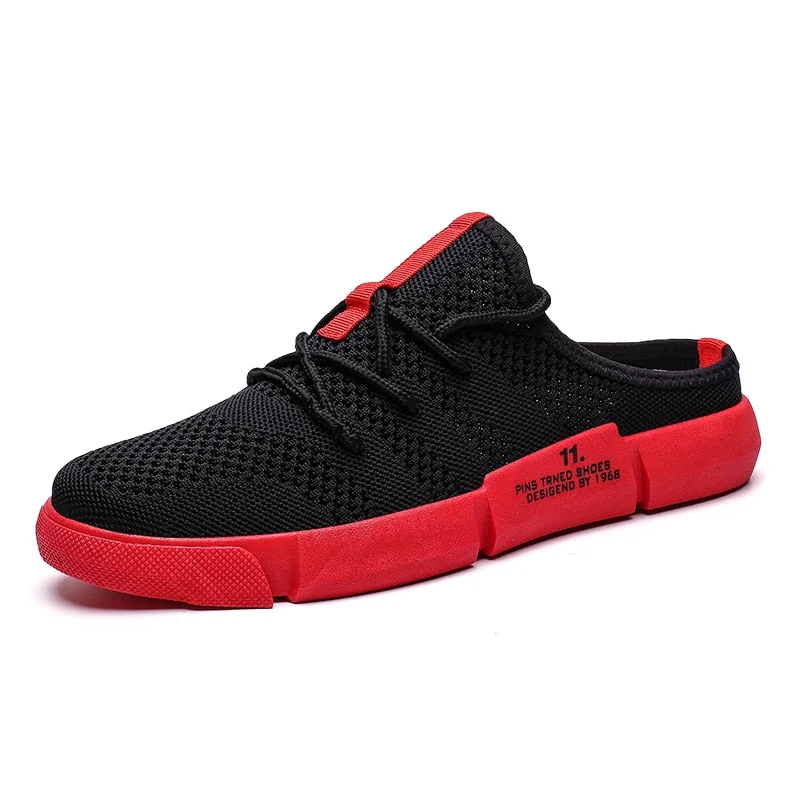 Susugrace Casual Men Half Shoes Hot Sale Home Slippers Outdoor Men Sandals Breathable Light Slip On Male Slippers Youth Fashion