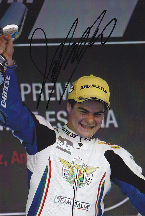 Romano Fenati Moto 3 Hand Signed FTR Honda Photo Poster painting 5x7.5 2012 5.