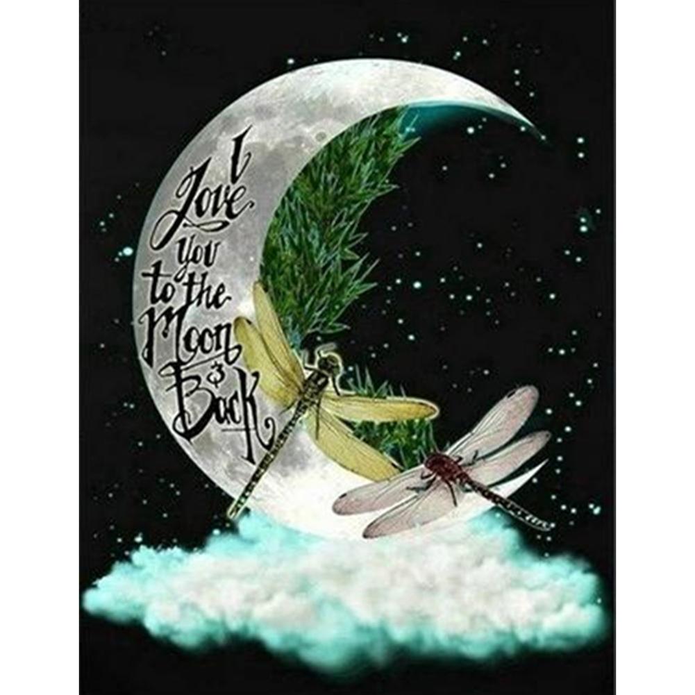 

40*50CM - Moon - Round Drill Diamond Painting, 501 Original