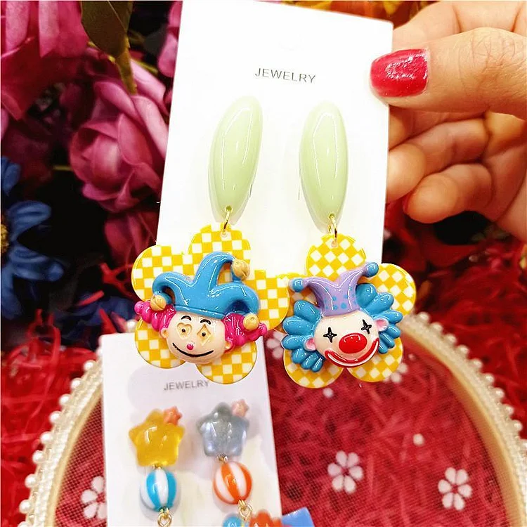 Clown Earrings
