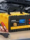 12V/24V Car Battery Charger with Cable Clamps & LCD Display Automatic Chargers and Maintainer for Car Motorcycle Lawn Mower