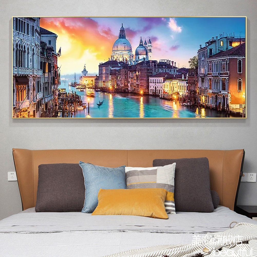 Venice Night - Full Round Diamond Painting(80x30cm)