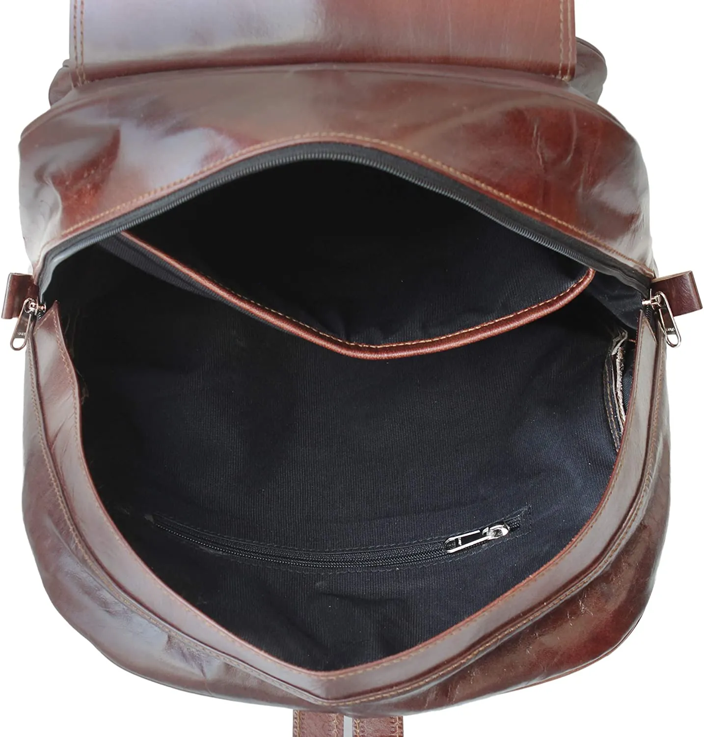 Handmade World Vintage Laptop Leather Backpack Lightweight School College Bag Rucksack Fits 15-inch Notebook Computer