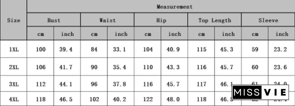 Knitting Long Sleeve Solid Color Plus Size Dress