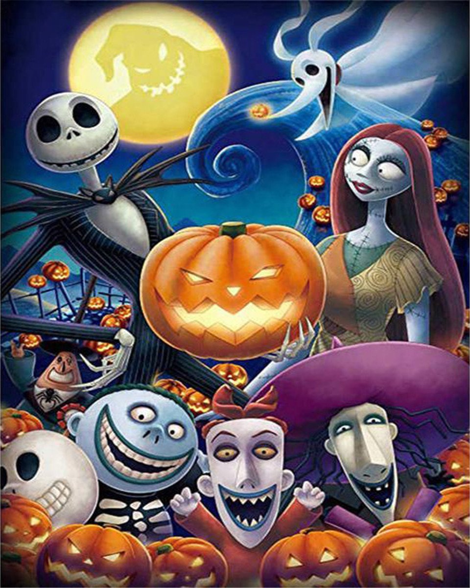 DIY Painting By Numbers | The Nightmare Before Christmas