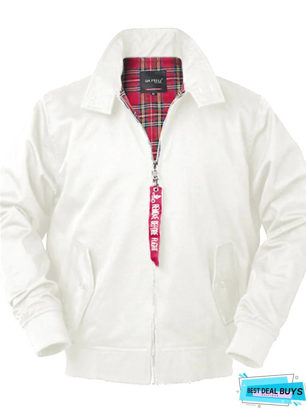 Solid Color Stand Collar Casual Men's Jacket Coat