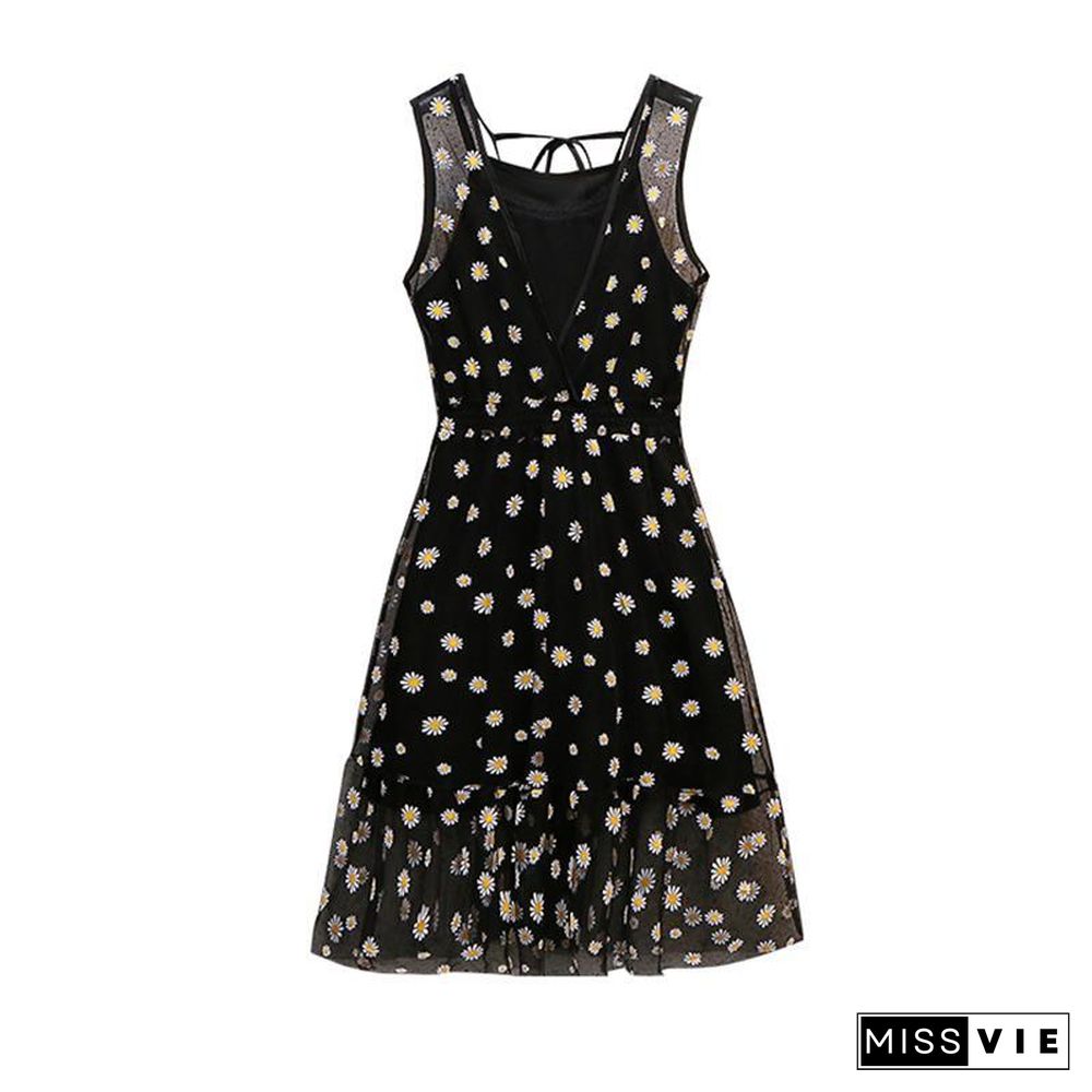 Pastoral Daisy Print Two-Piece Set P13850