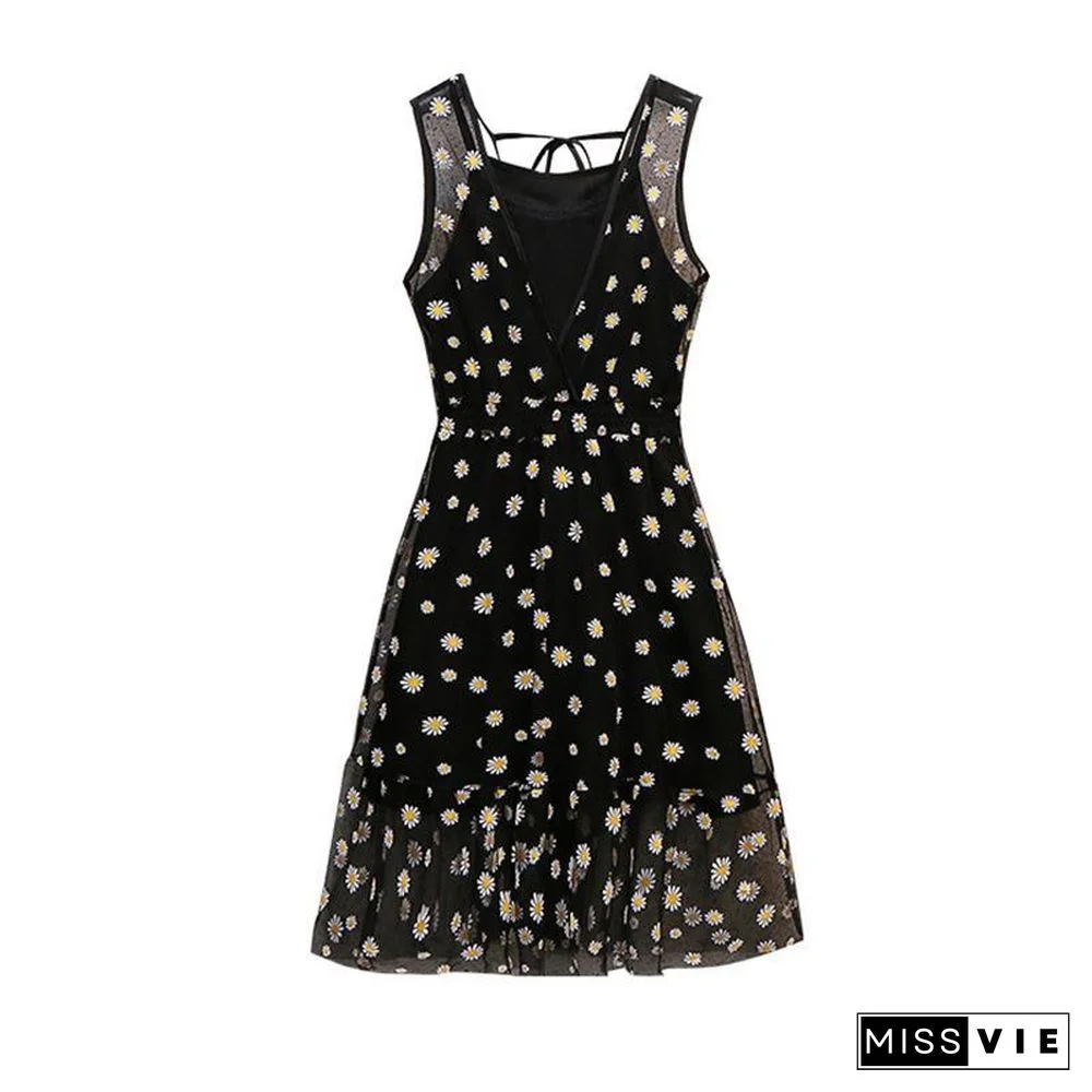 Pastoral Daisy Print Two-Piece Set P13850