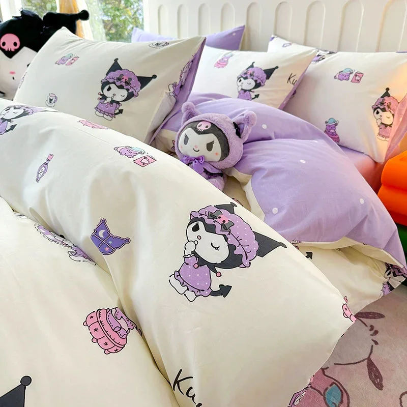 Purple Kuro Cotton Bedding Sheet